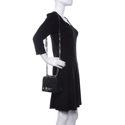 Alexander McQueen Lambskin Quilted Knuckle Shoulder Bag Black 2 of 9