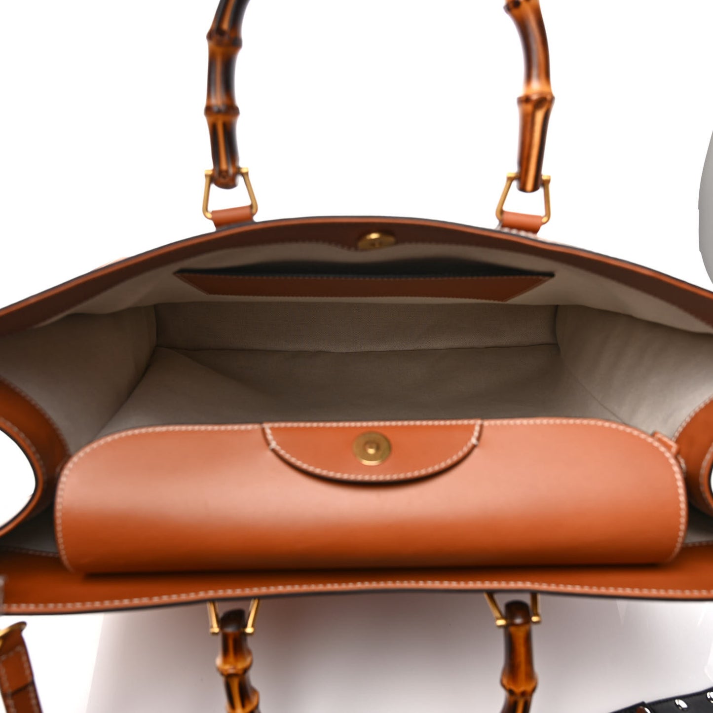 Calfskin Studded Maxi Diana Tote Bag Cuir