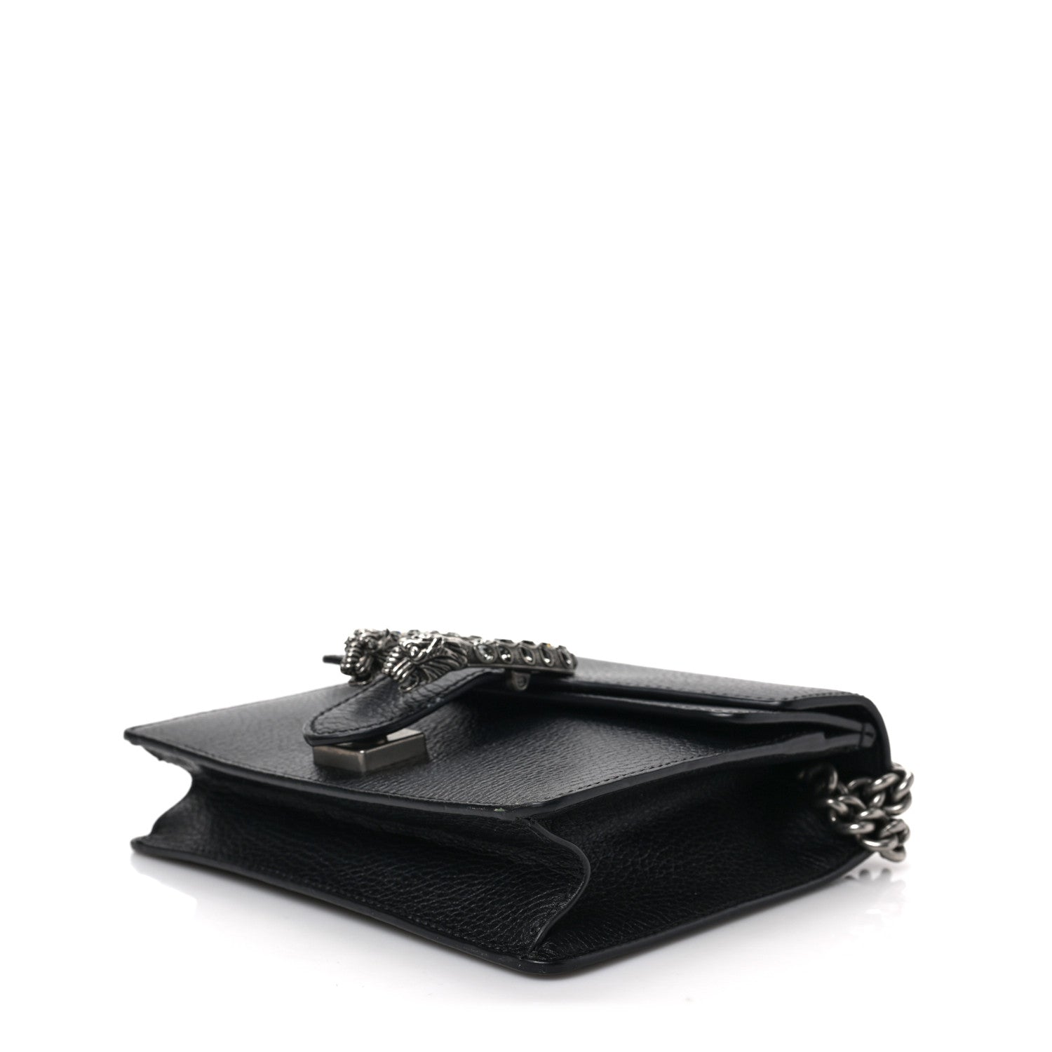 Gucci Calfskin Mini Dionysus Shoulder Bag Black 9 of 10