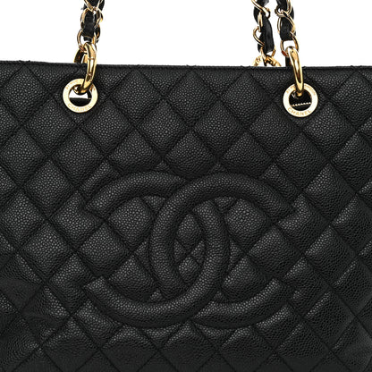Chanel Caviar Quilted Grand Shopping Tote GST Black 8 of 11