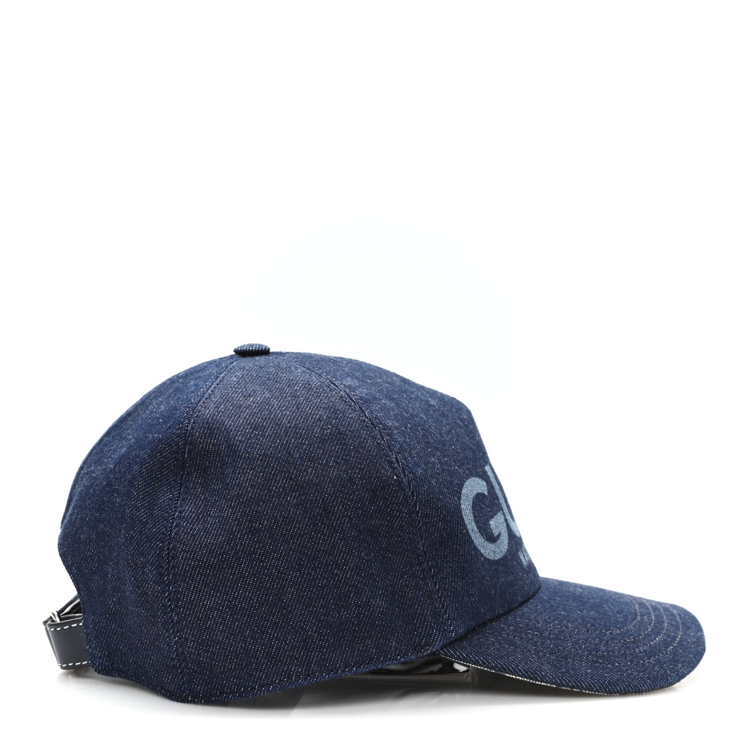 Gucci Lasered Denim Baseball Hat L Dark Blue 6 of 9