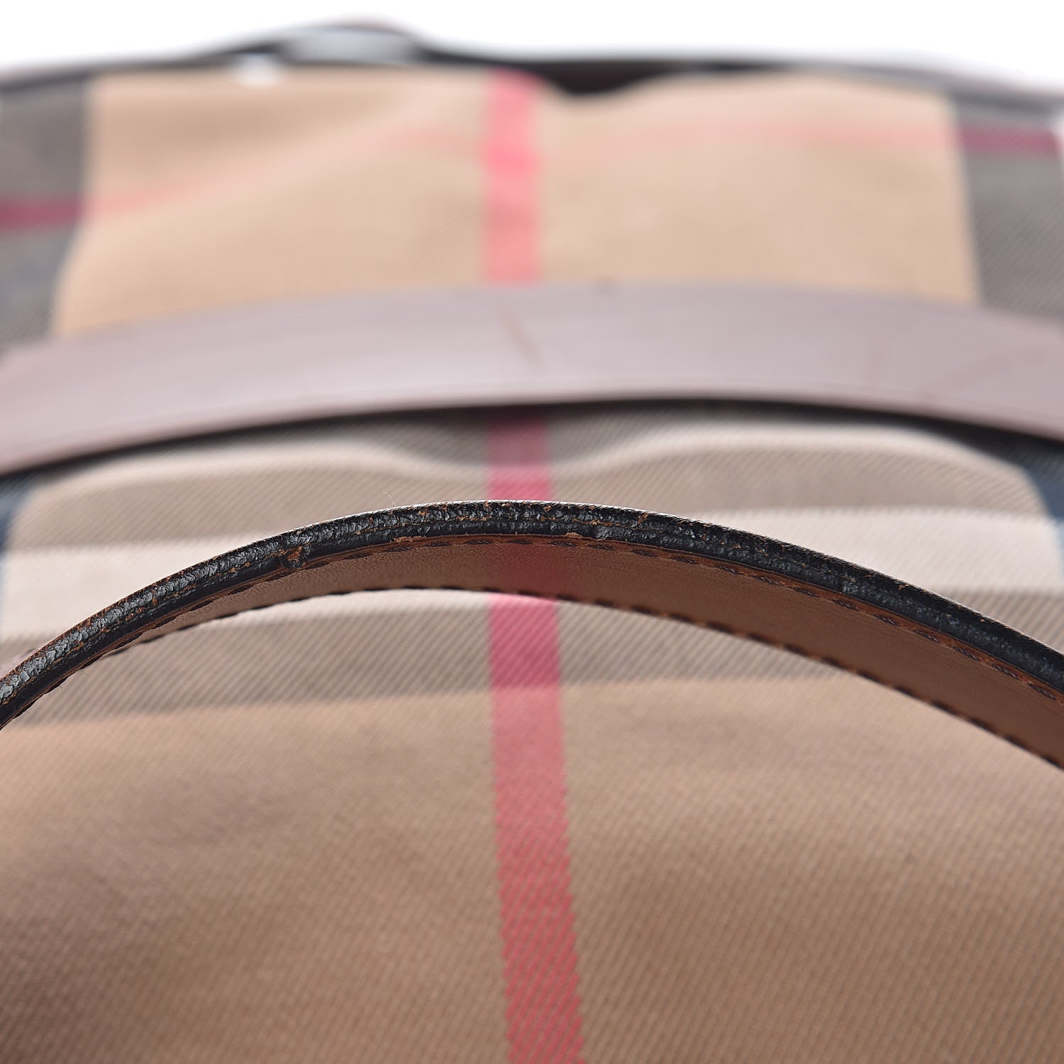 Burberry House Check Bridle Calfskin Medium Gosford Hobo Dark Tan 16 of 18