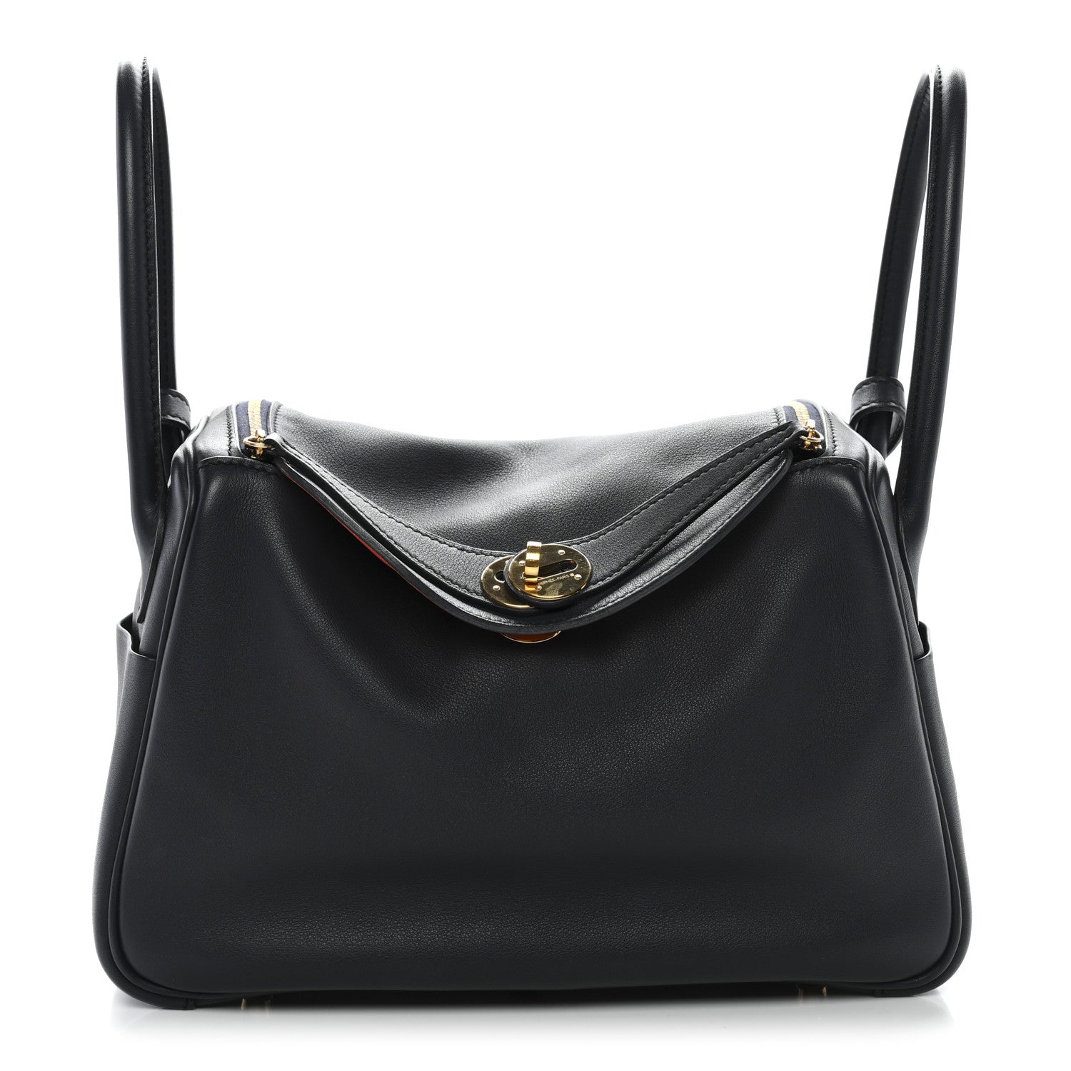 Hermes Swift Verso Lindy 26 Bleu Indigo Orange Poppy 1 of 10