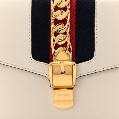 Gucci Calfskin Small Sylvie Shoulder Bag Off White 8 of 11