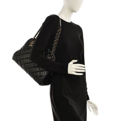 Chanel Aged Calfskin Large Just Mademoiselle Bowling Bag Black 2 of 8