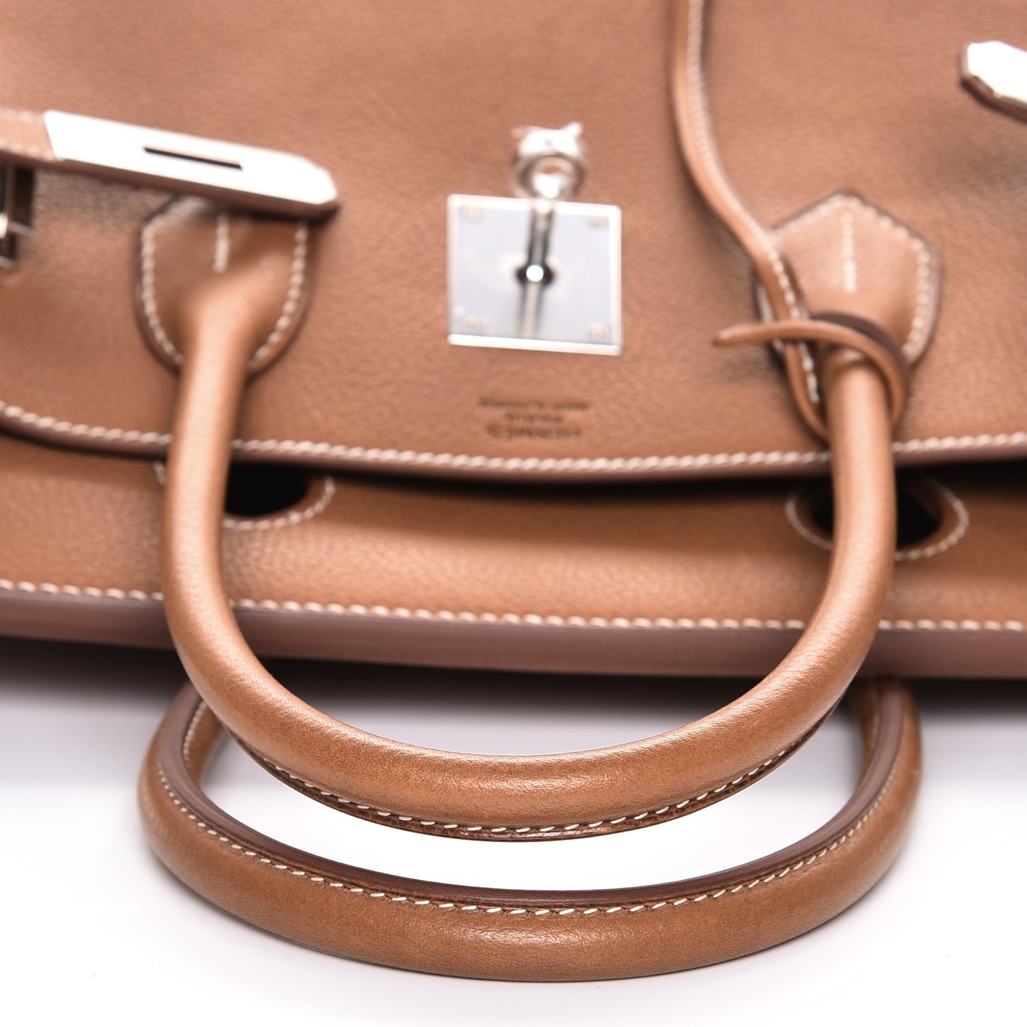 Natural Barenia Faubourg Birkin 30 Fauve