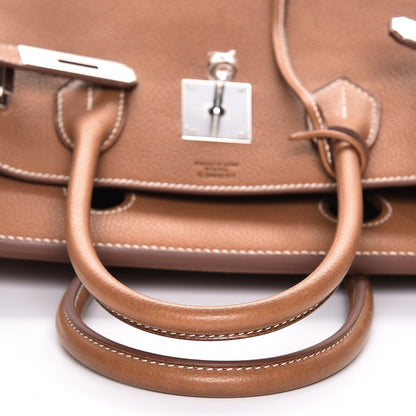 Hermes Natural Barenia Faubourg Birkin 30 Fauve 21 of 27
