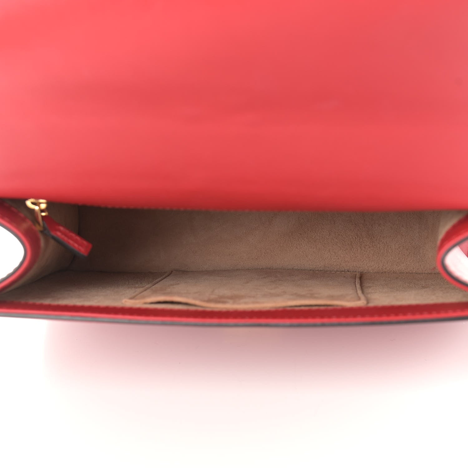 Gucci Calfskin Small Sylvie Shoulder Bag Hibiscus Red 5 of 13
