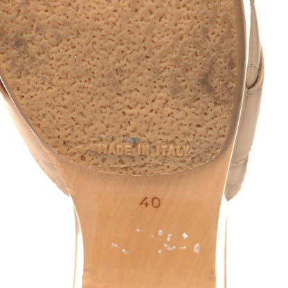 Chanel Lambskin Quilted Turn Lock CC Platform Mule 40 Beige 6 of 12