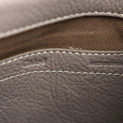 Chloe Grained Calfskin Small Marcie Saddle Bag Cashmere Grey 6 of 11