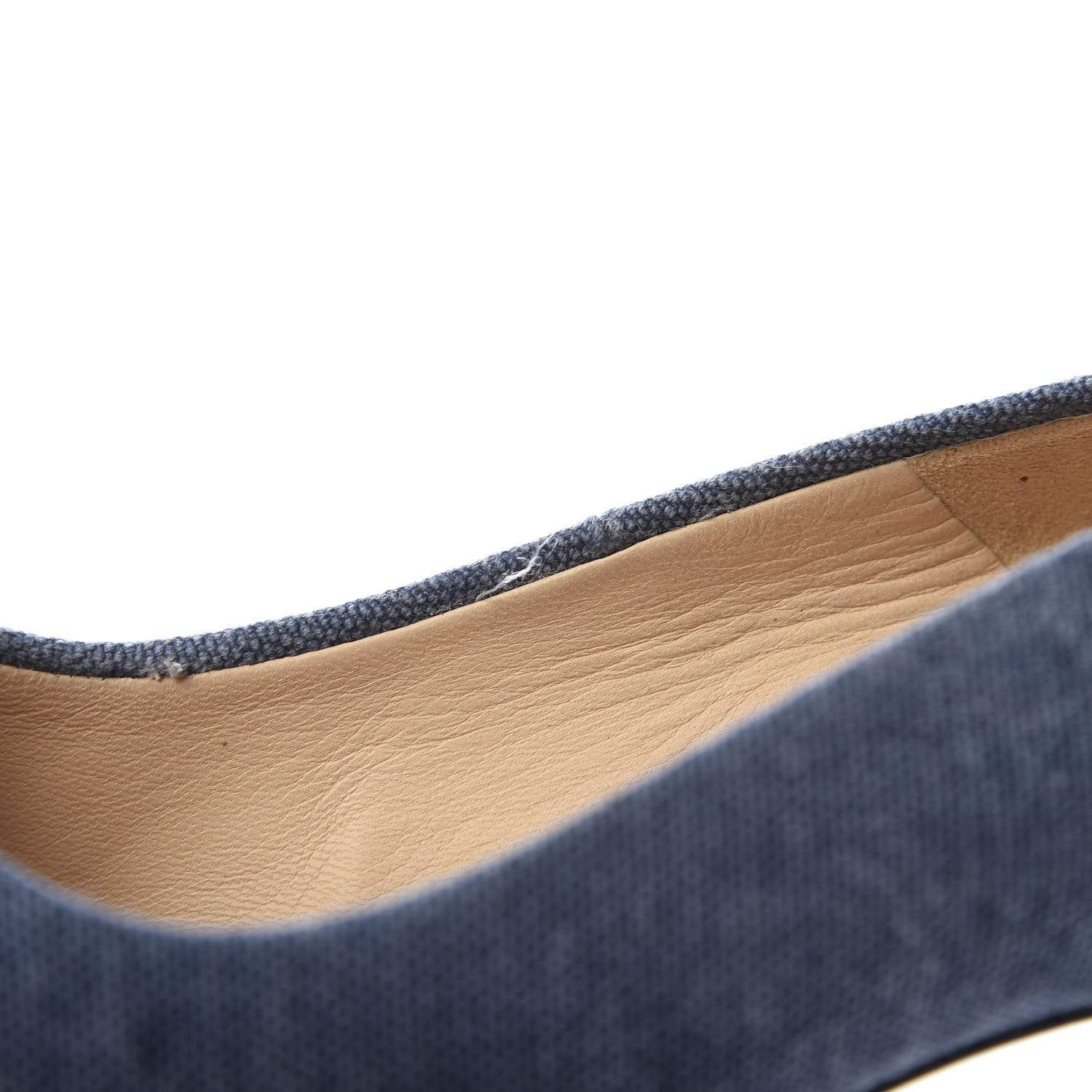 Chanel Denim Chain Around Cap Toe Platform Pumps 38 Blue Gris Fonce 11 of 11