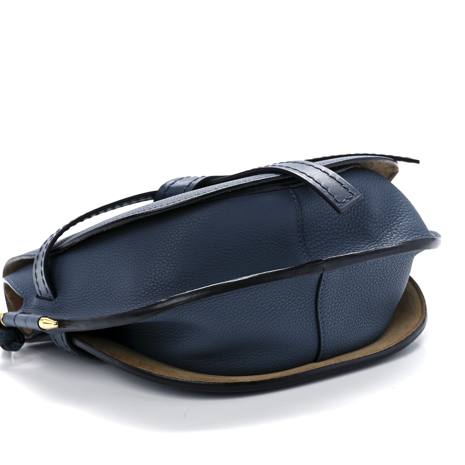 Loewe Grained Calfskin Small Gate Crossbody Bag Steel Blue 8 of 9