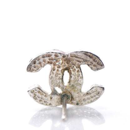 Chanel Crystal CC Earrings Silver 2 of 5