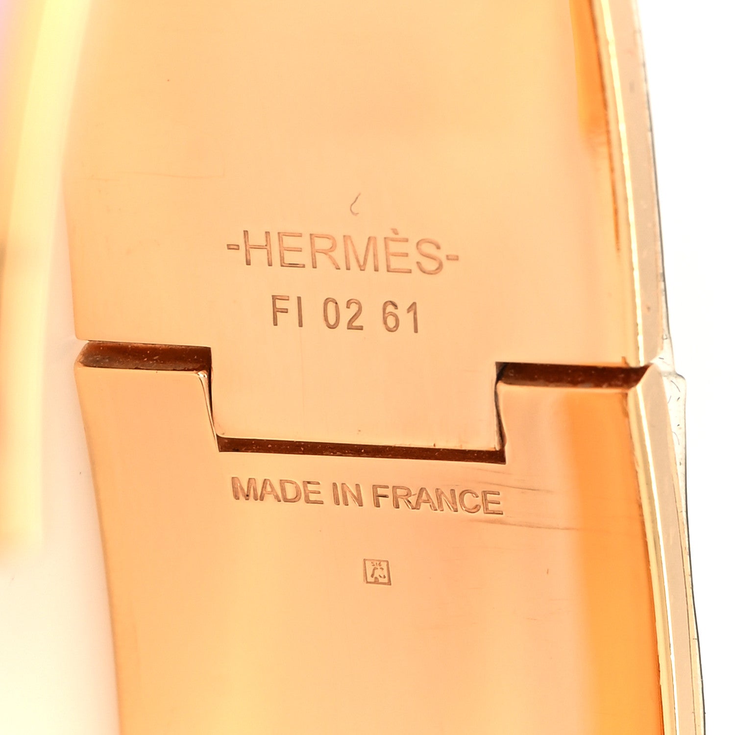 Hermes Enamel Wide Clic Clac H Bracelet PM Rose Dragee 5 of 5