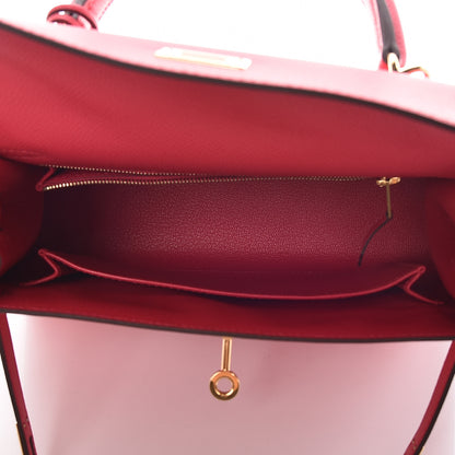 Hermes Epsom Kelly Sellier 25 Rose Extreme 14 of 37