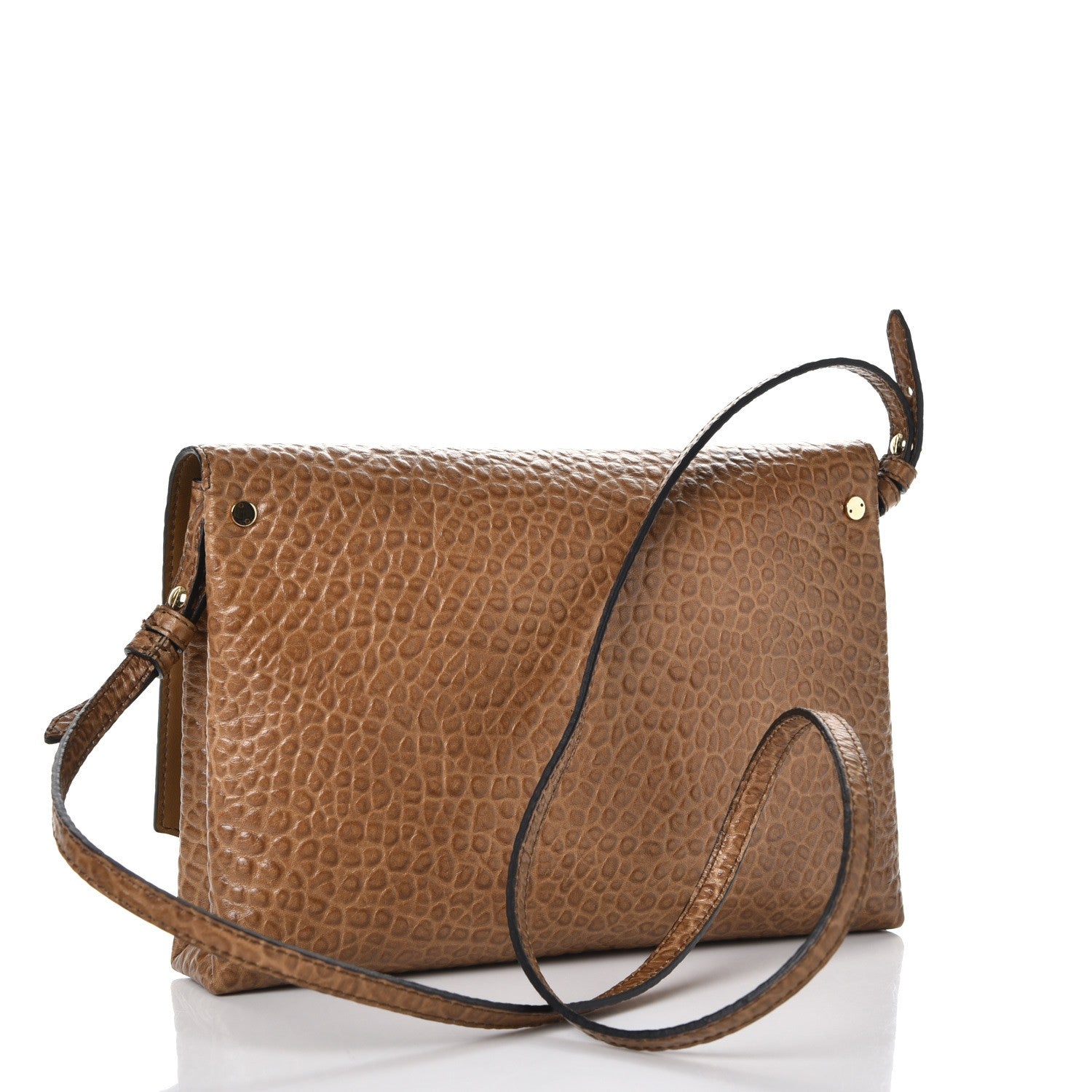 Burberry Signature Grain Vintage Finish Langley Crossbody Camel 3 of 8