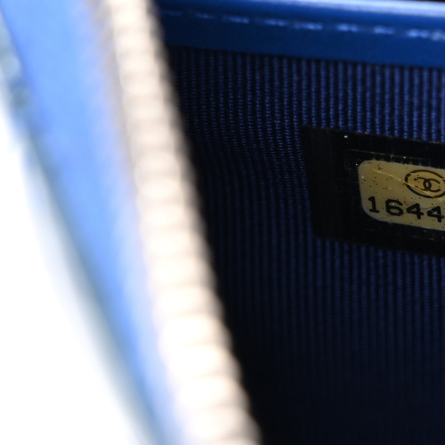 Patent Calfskin Quilted Large Gusset Zip Around Wallet Blue