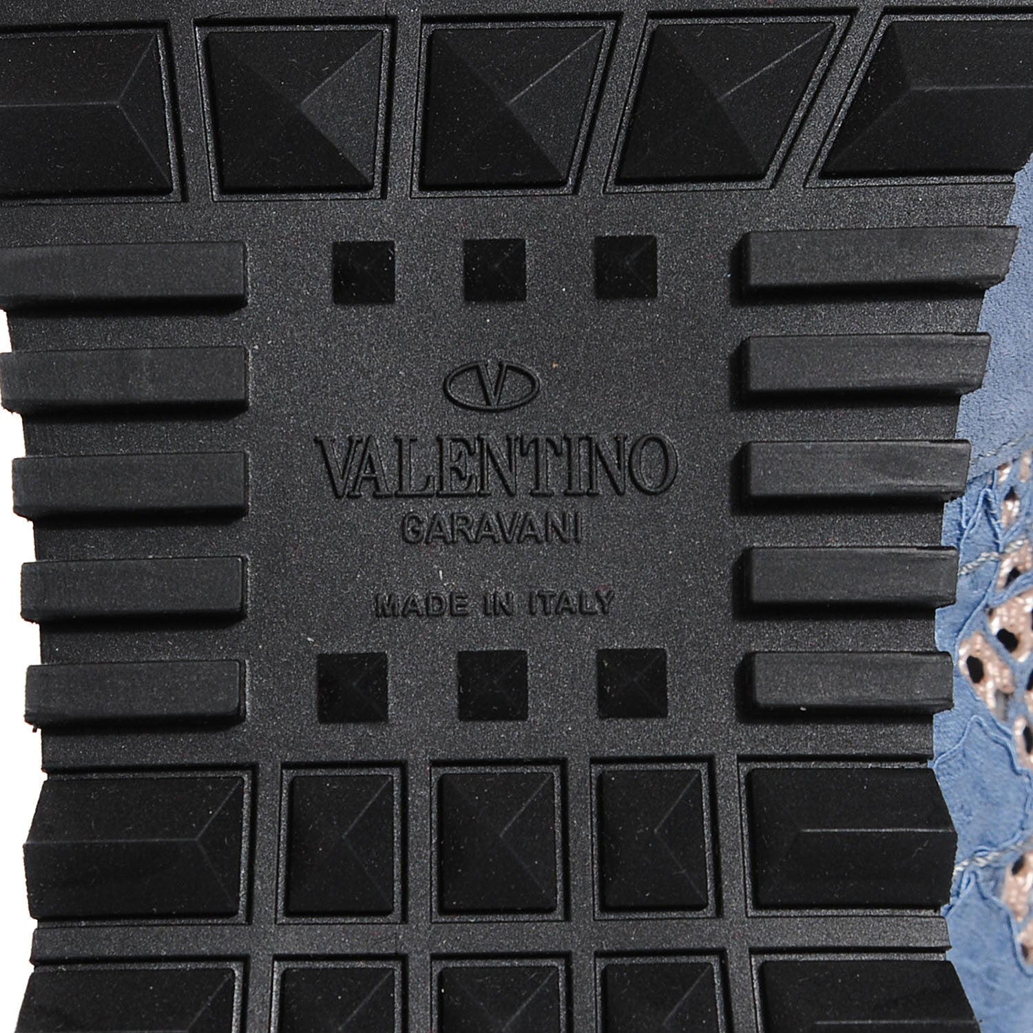 Valentino Garavani Macrame Lace Suede Camouflage Womens Rockrunner Sneakers 39 Multicolor 6 of 8