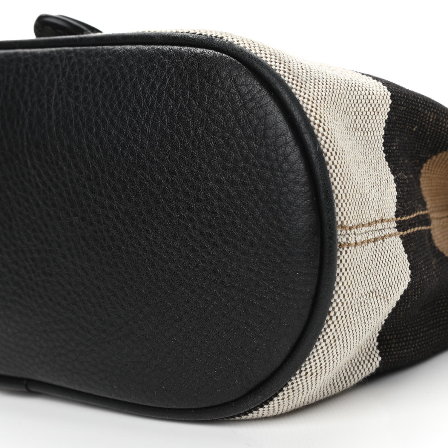 Burberry Mega Check Grainy Calfskin Small Gowan Messenger Bag Black 9 of 9