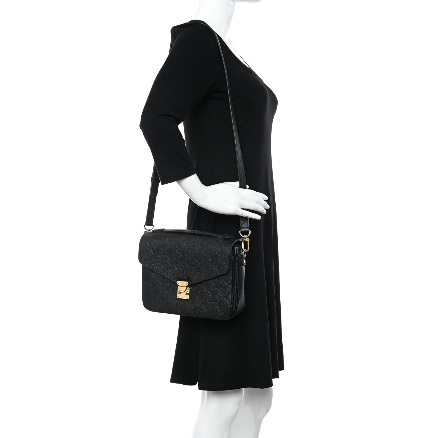Louis Vuitton Empreinte Pochette Metis Black 2 of 9