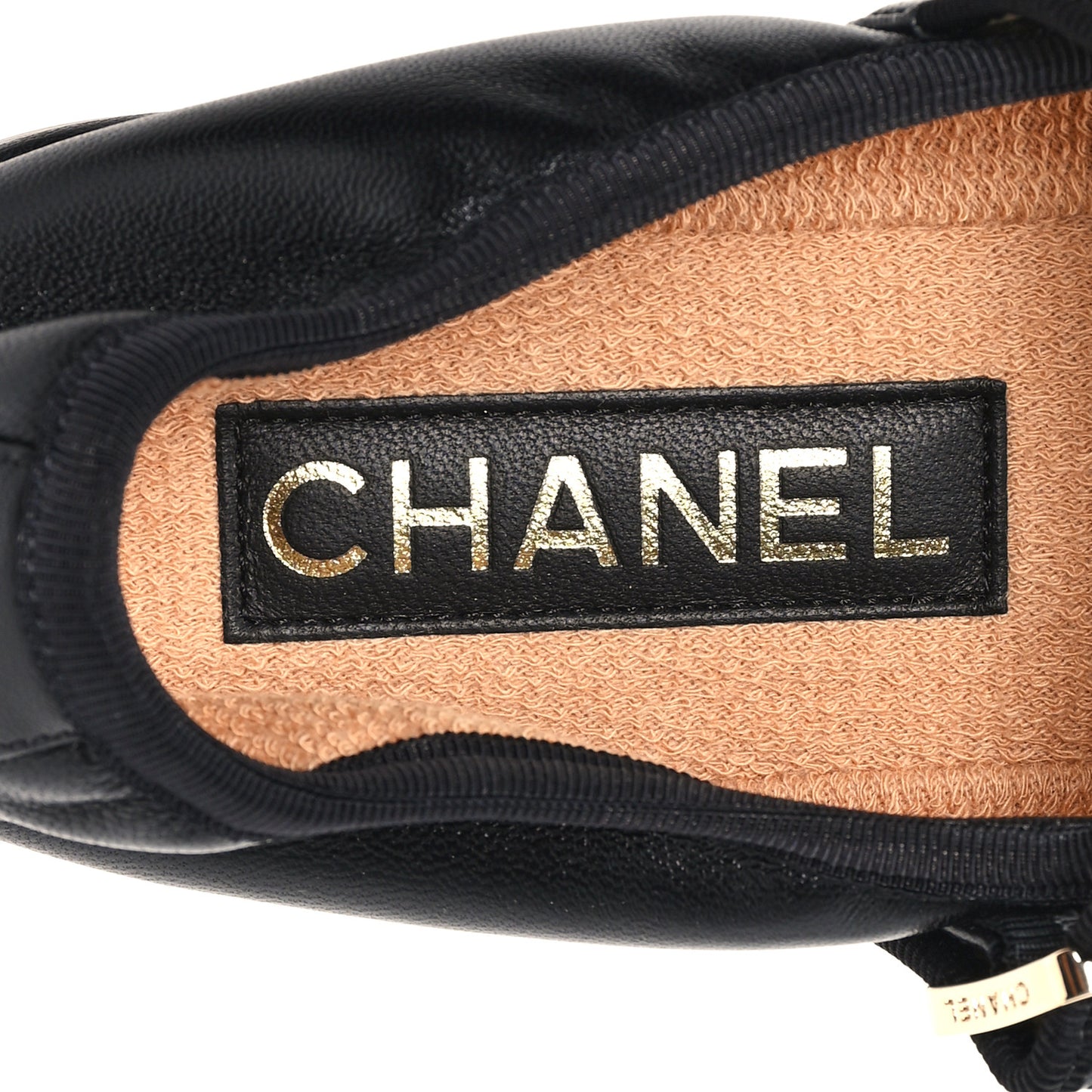 Lambskin Charm Mary Jane Flats 39 Black