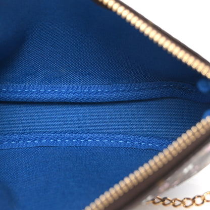 Louis Vuitton Monogram 2019 Christmas Animation Mini Venice Pochette Accessories Blue 5 of 8