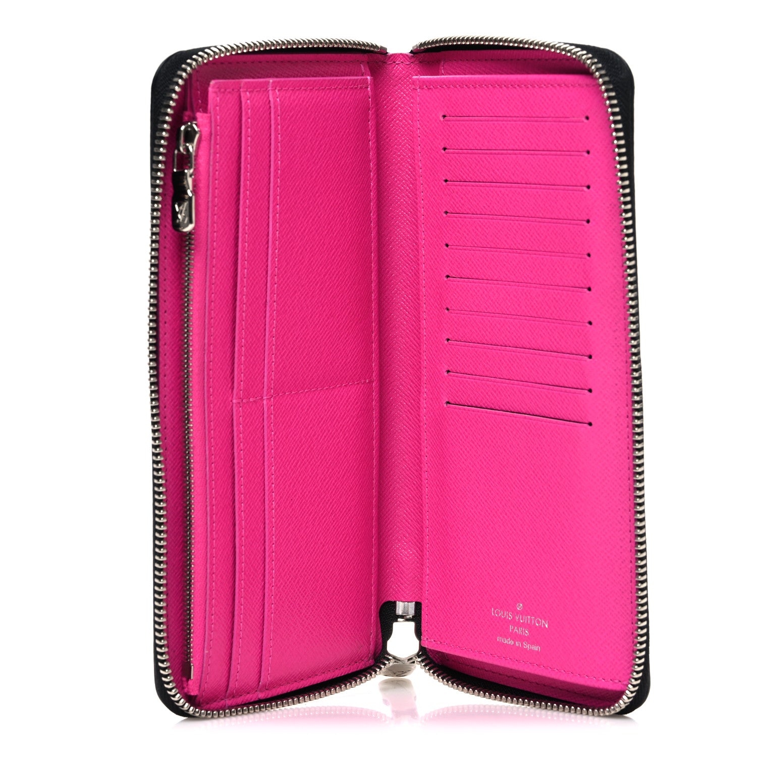 Louis Vuitton Taigarama Vertical Zippy Wallet Fuchsia 5 of 6