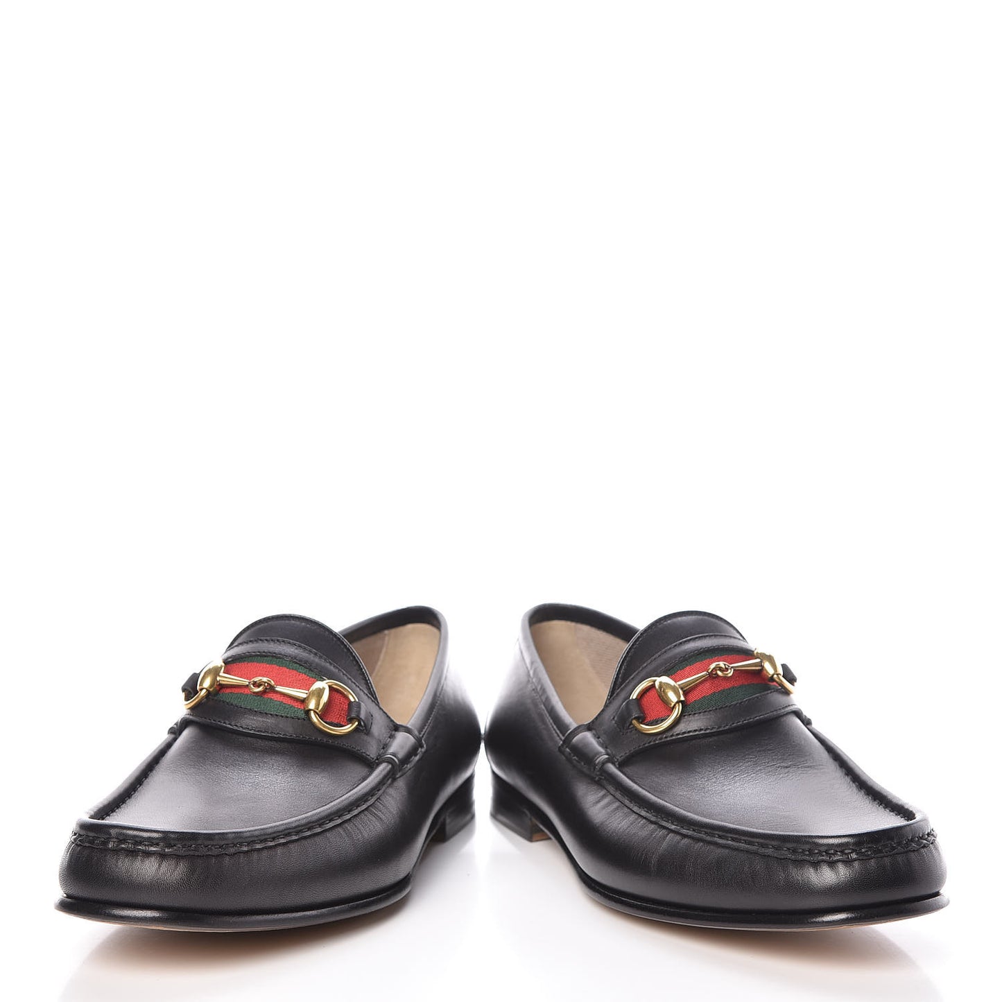 Calfskin Cirano Lux Web Mens 1953 Horsebit Loafers 8.5 Black
