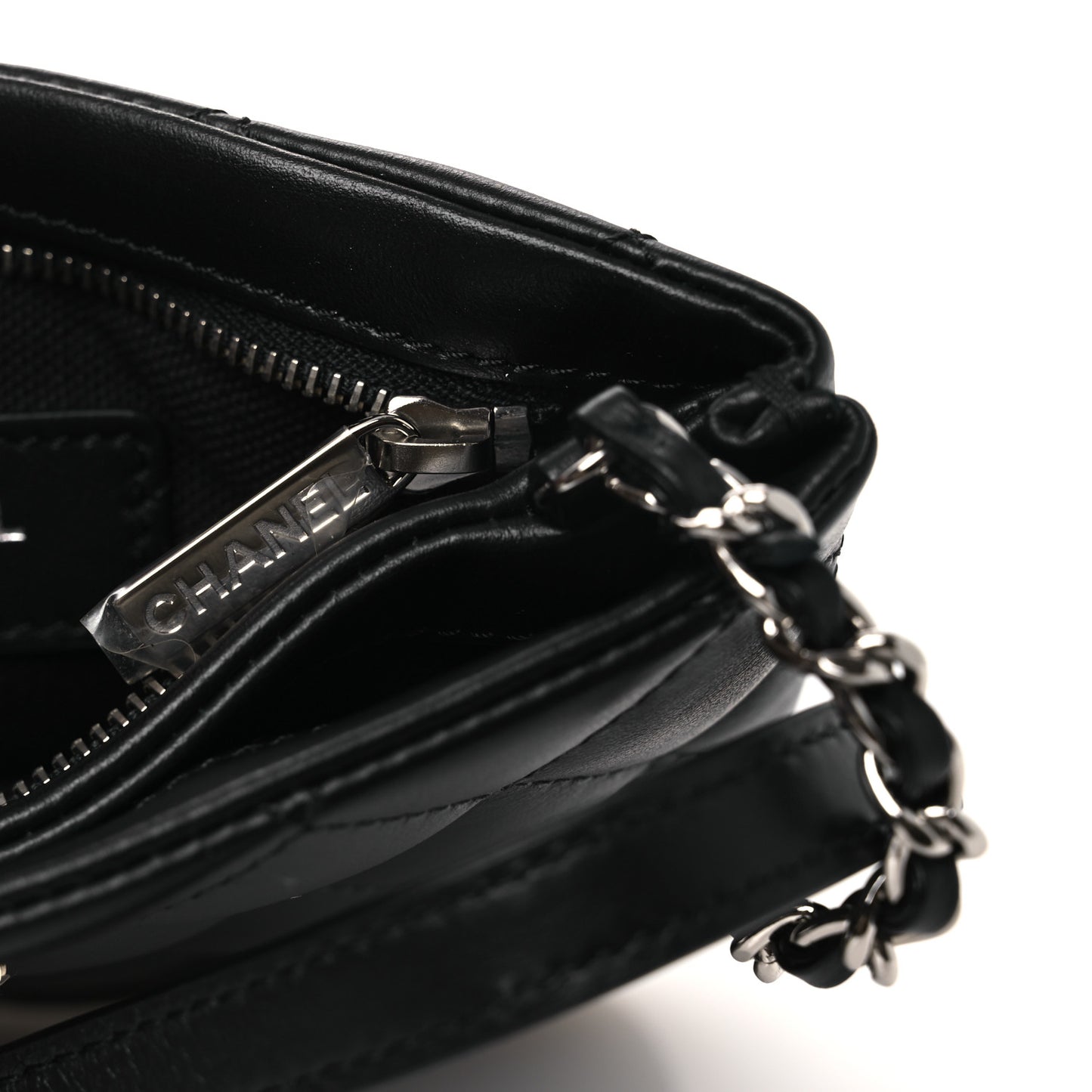 Lambskin Quilted Uniform Crossbody Bag Black