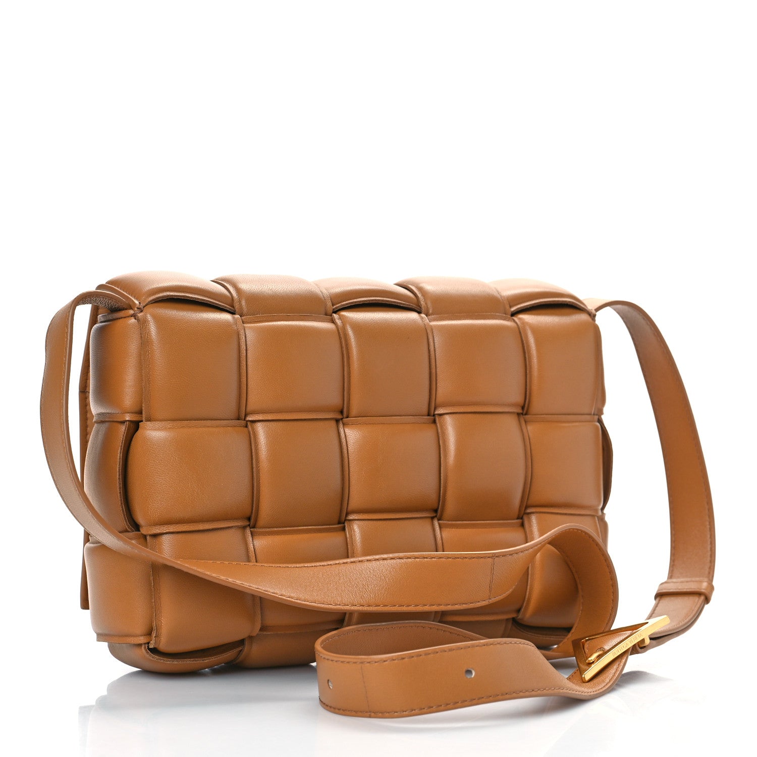 Bottega Veneta Nappa Maxi Intreccio Padded Cassette Crossbody Bag Caramel 3 of 8