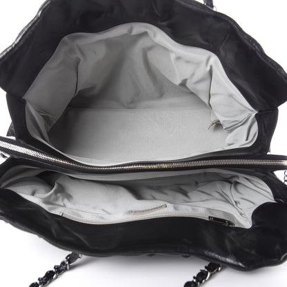Chanel Glazed Lambskin Quilted Large Stravinsky Tote Black 5 of 12