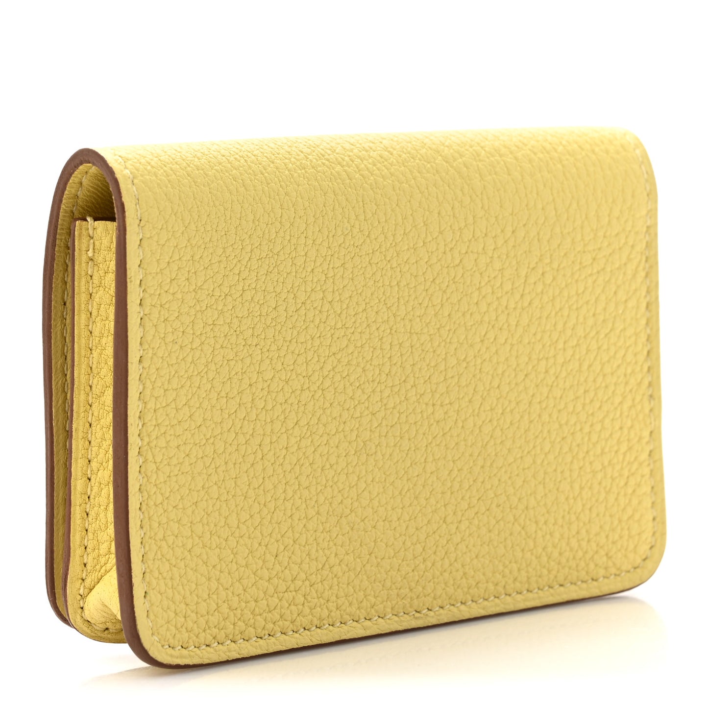 Togo Dogon Card Case Jaune Poussin