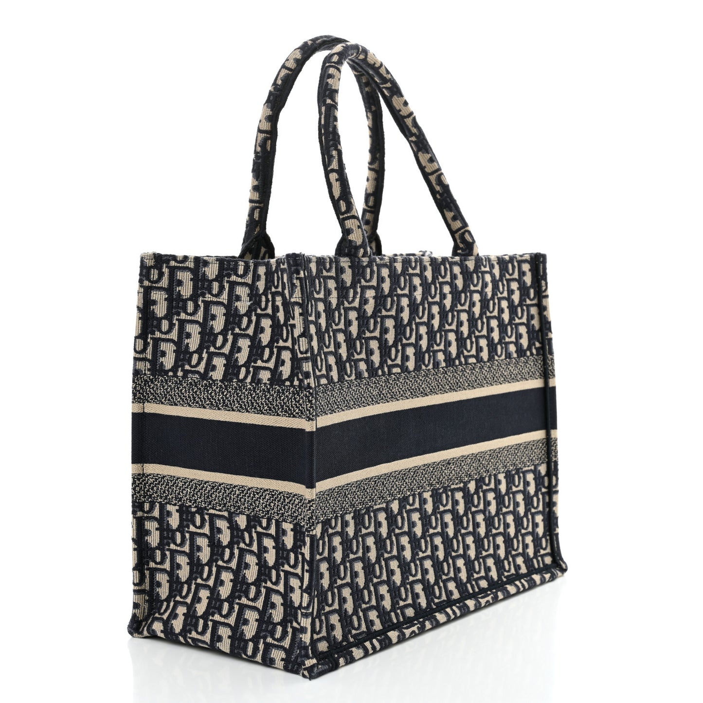 Oblique Medium Book Tote Blue Multicolor