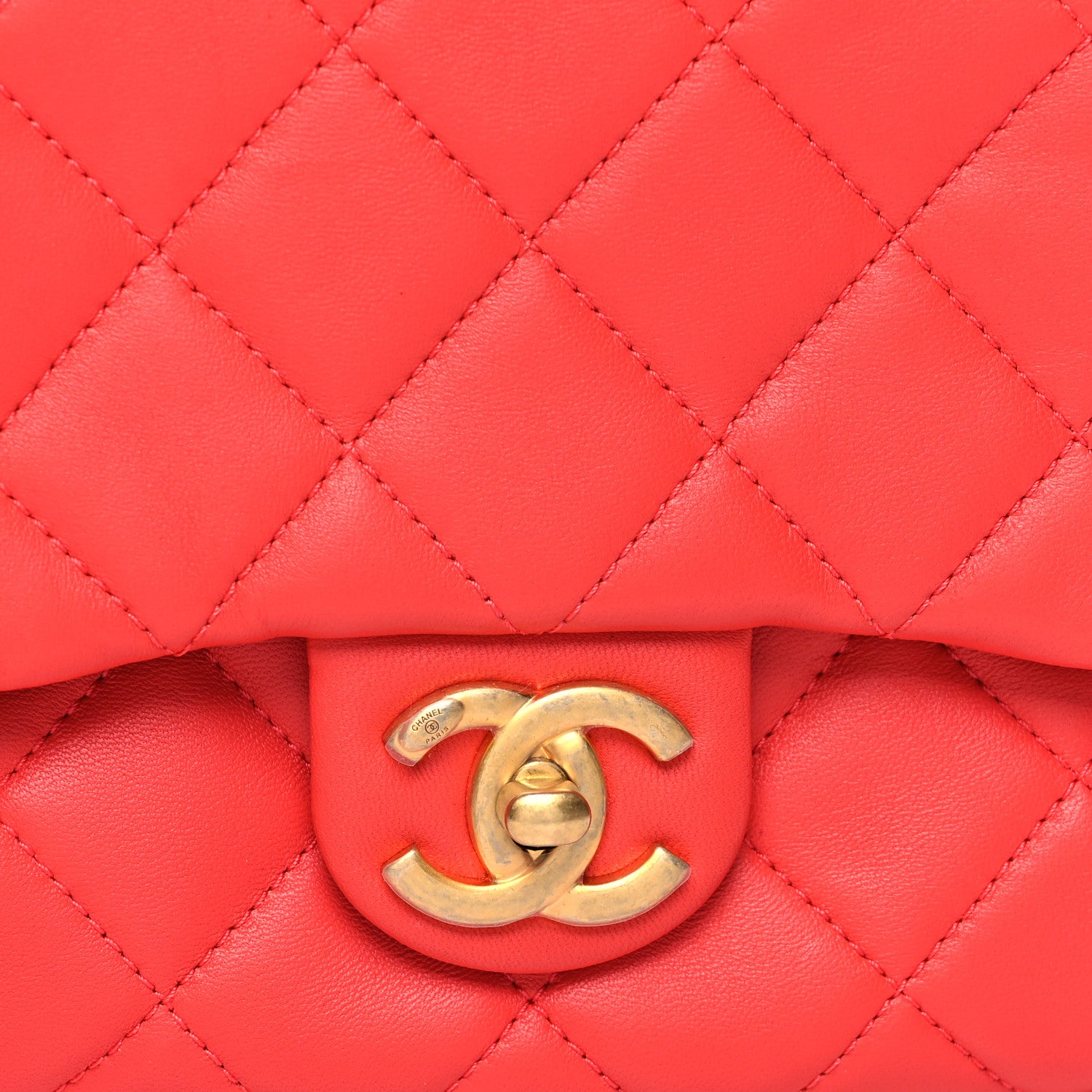 Chanel Lambskin Quilted Side-Packs Red 12 of 16