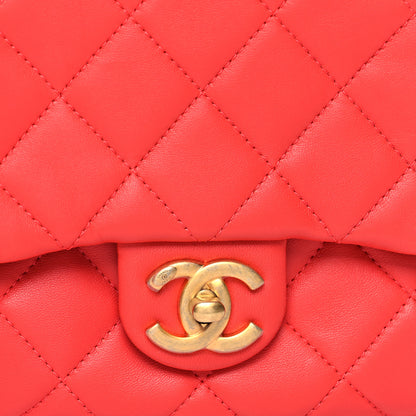 Chanel Lambskin Quilted Side-Packs Red 12 of 16