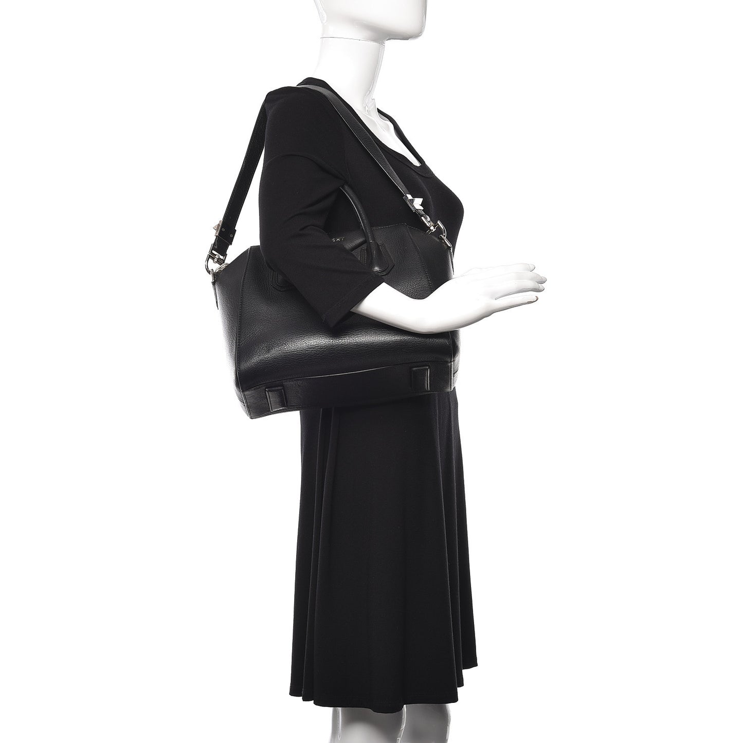 Sugar Goatskin Small Antigona Black