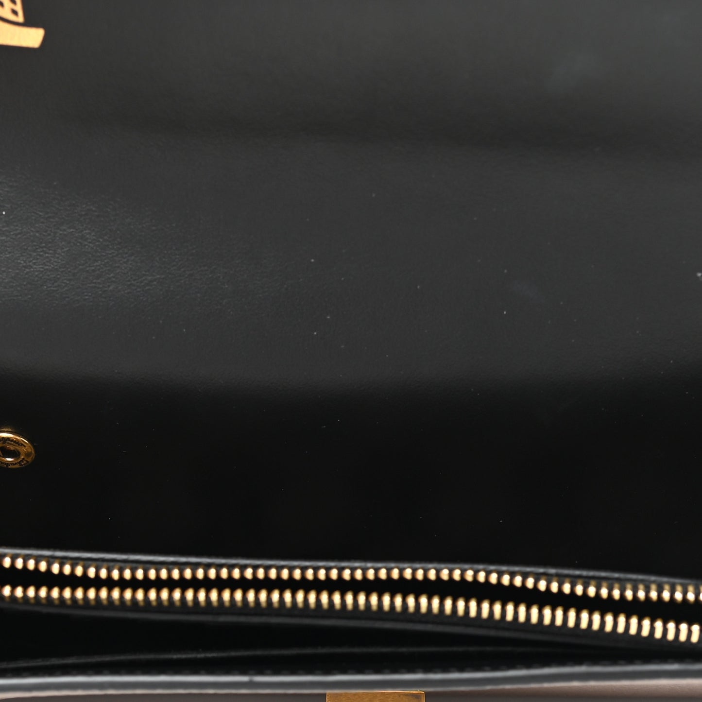 Grained Calfskin Gancini Wallet Caraway Seed