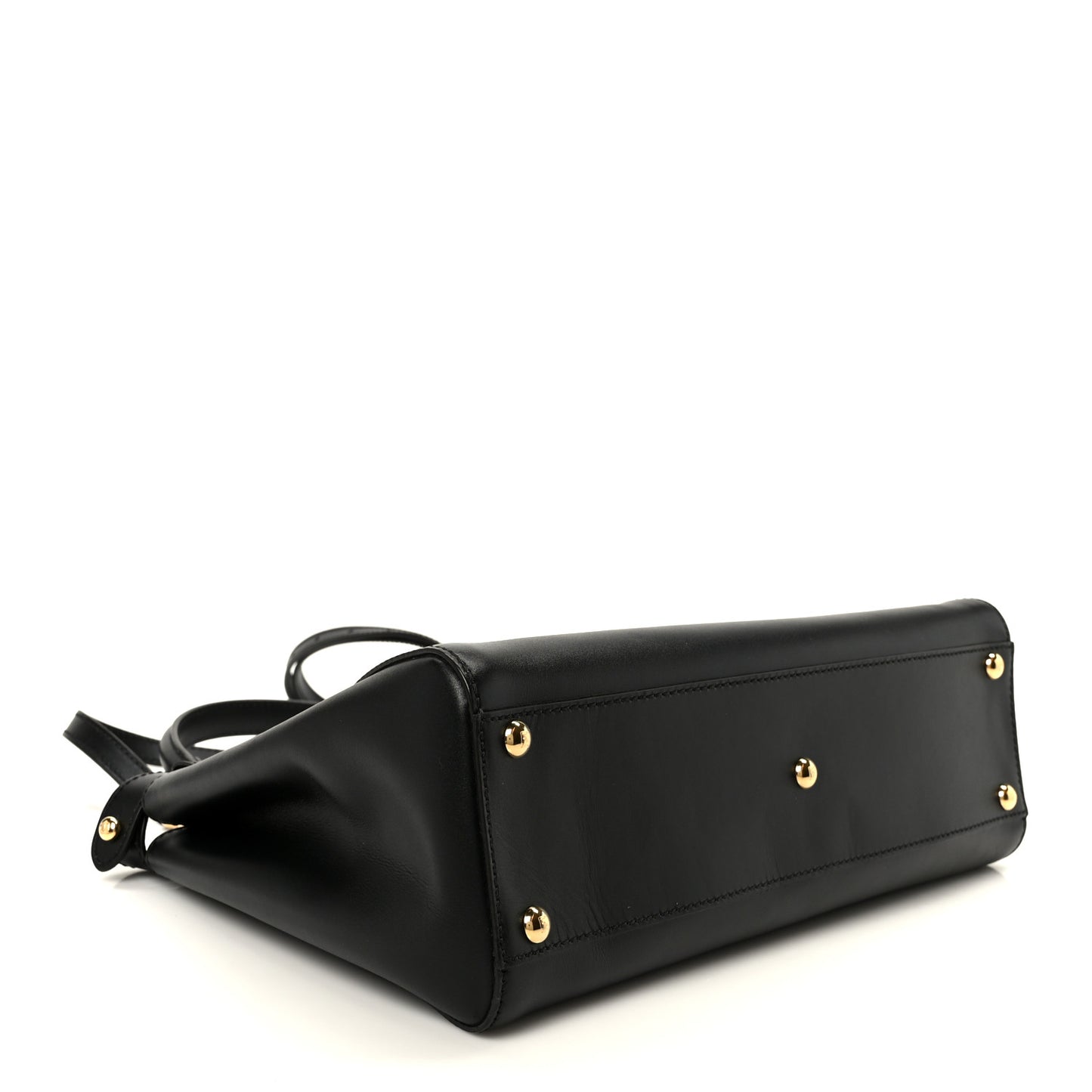 Vitello Morgan Fabric Jacquard Pequin Medium Peekaboo Iconic Satchel Black Tobacco