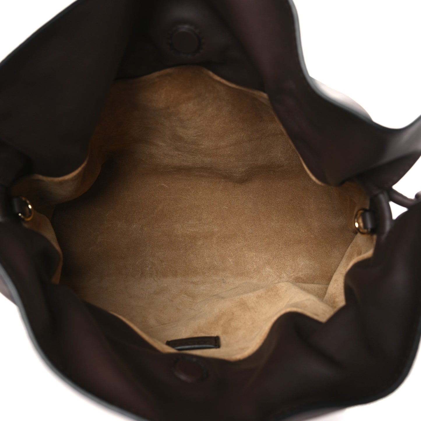 Nappa Flamenco Knot Clutch Chocolate
