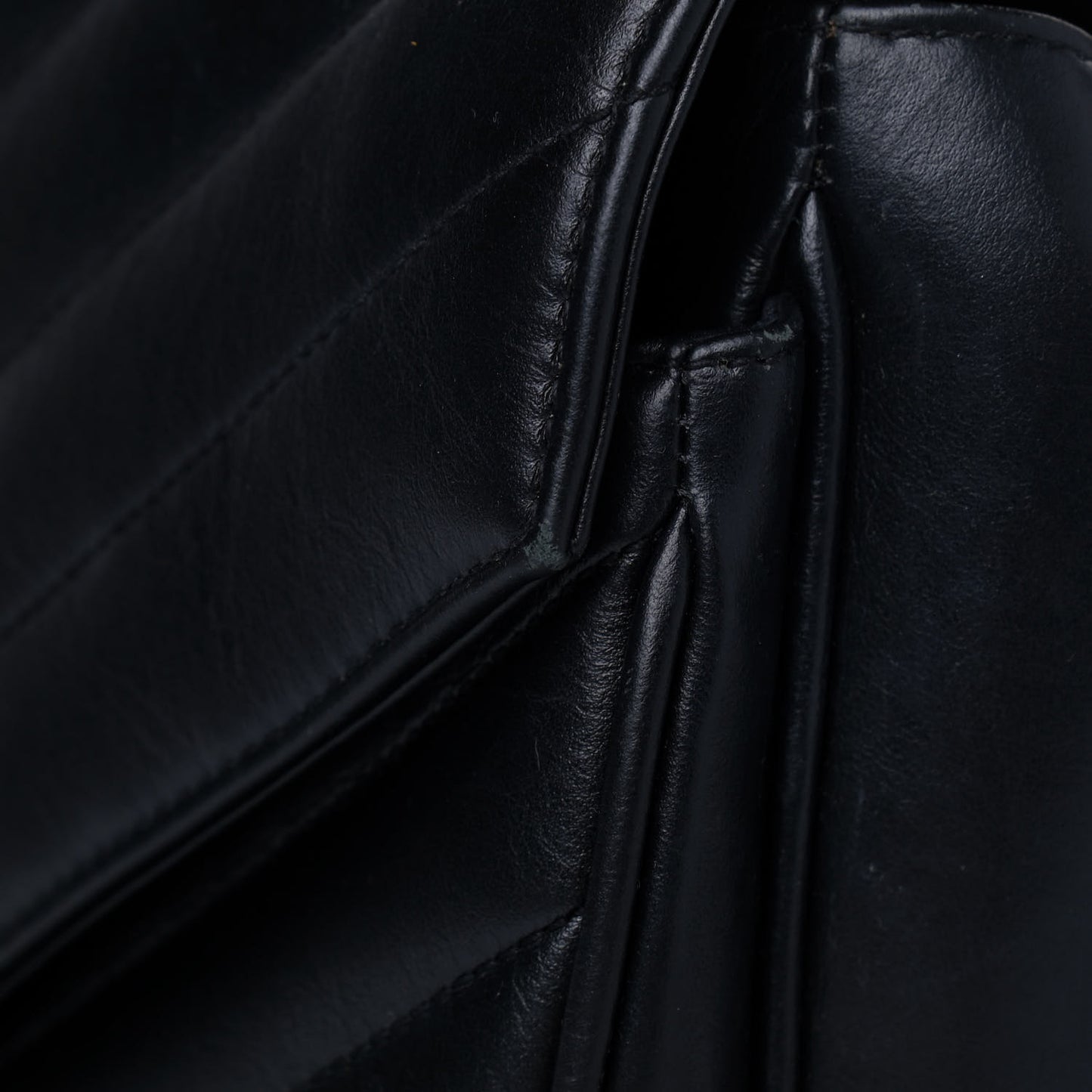 Calfskin Y Quilted Monogram Loulou Shoulder Bag Black