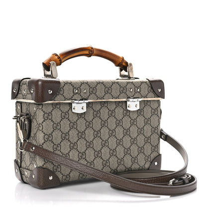 Gucci GG Supreme Monogram Globe-Trotter Beauty Case Brown 3 of 9