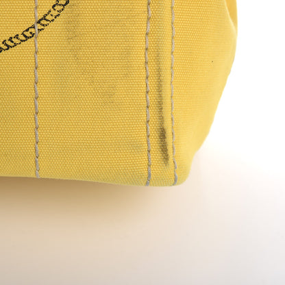 Prada Canvas Canapa Small Logo Tote Yellow 13 of 17