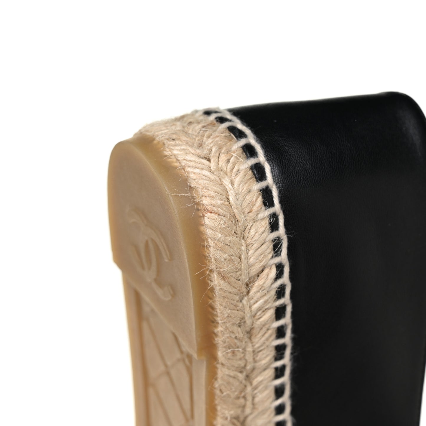 Lambskin CC Espadrilles 40 Black