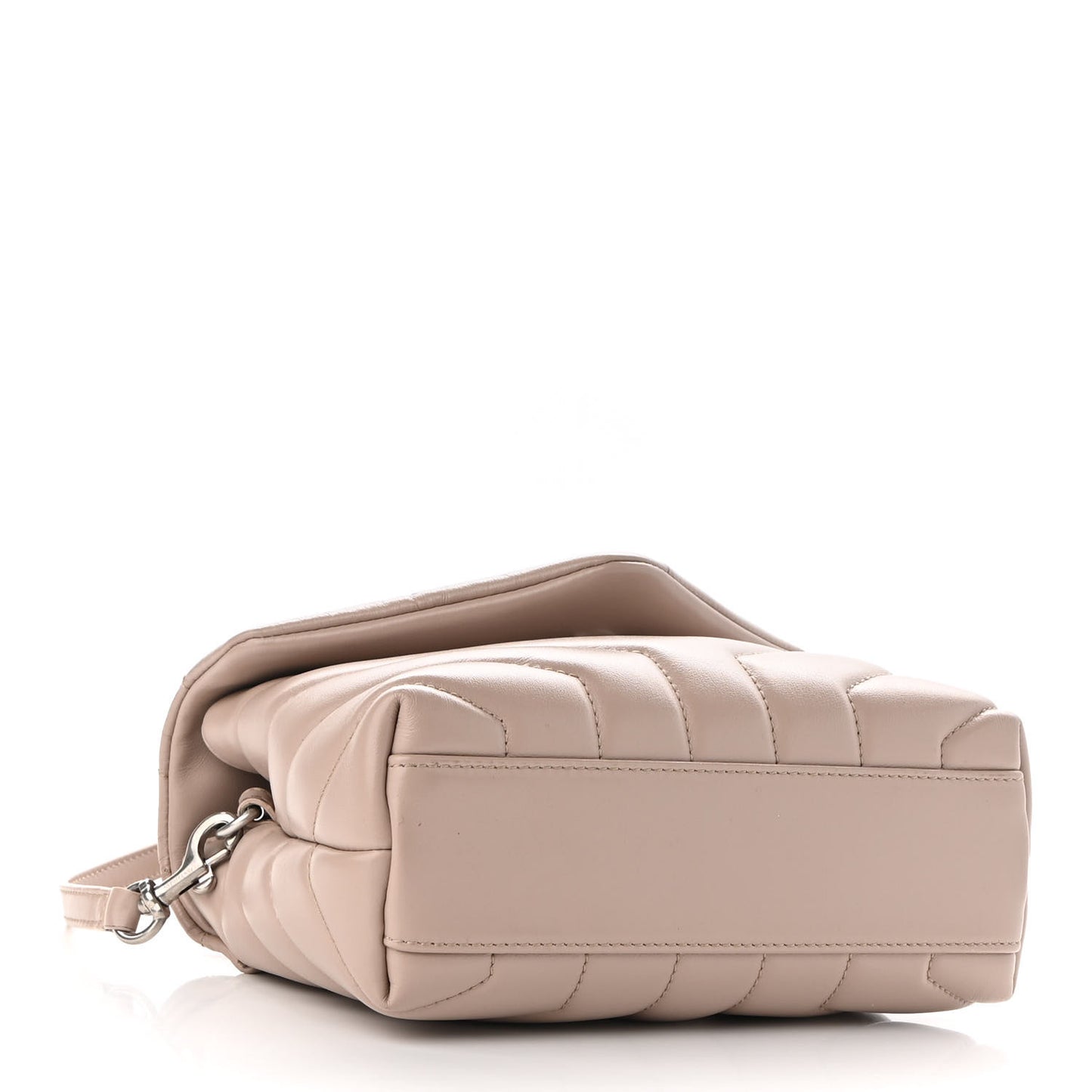 Calfskin Y Quilted Monogram Toy Loulou Crossbody Bag Nude Powder