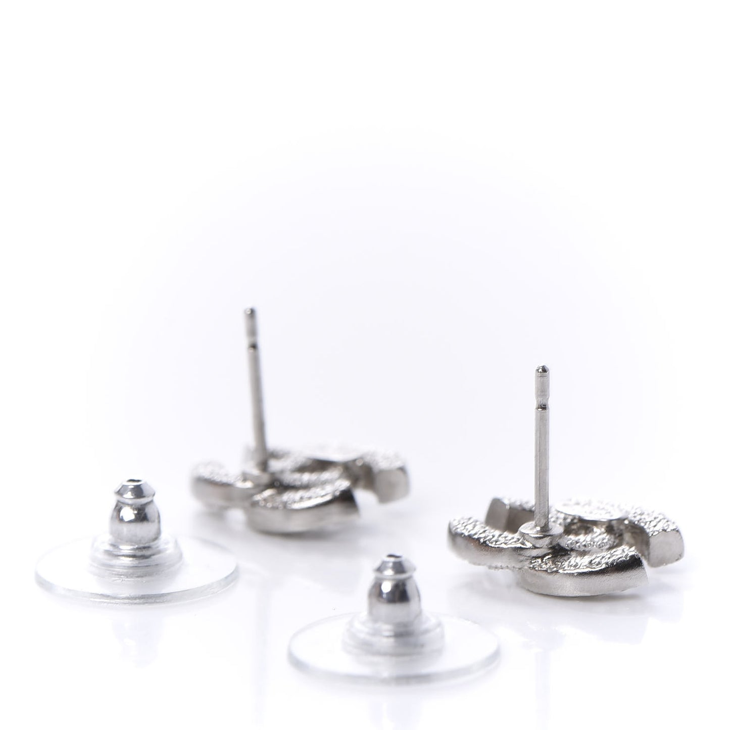 Crystal Mini Timeless CC Earrings Silver