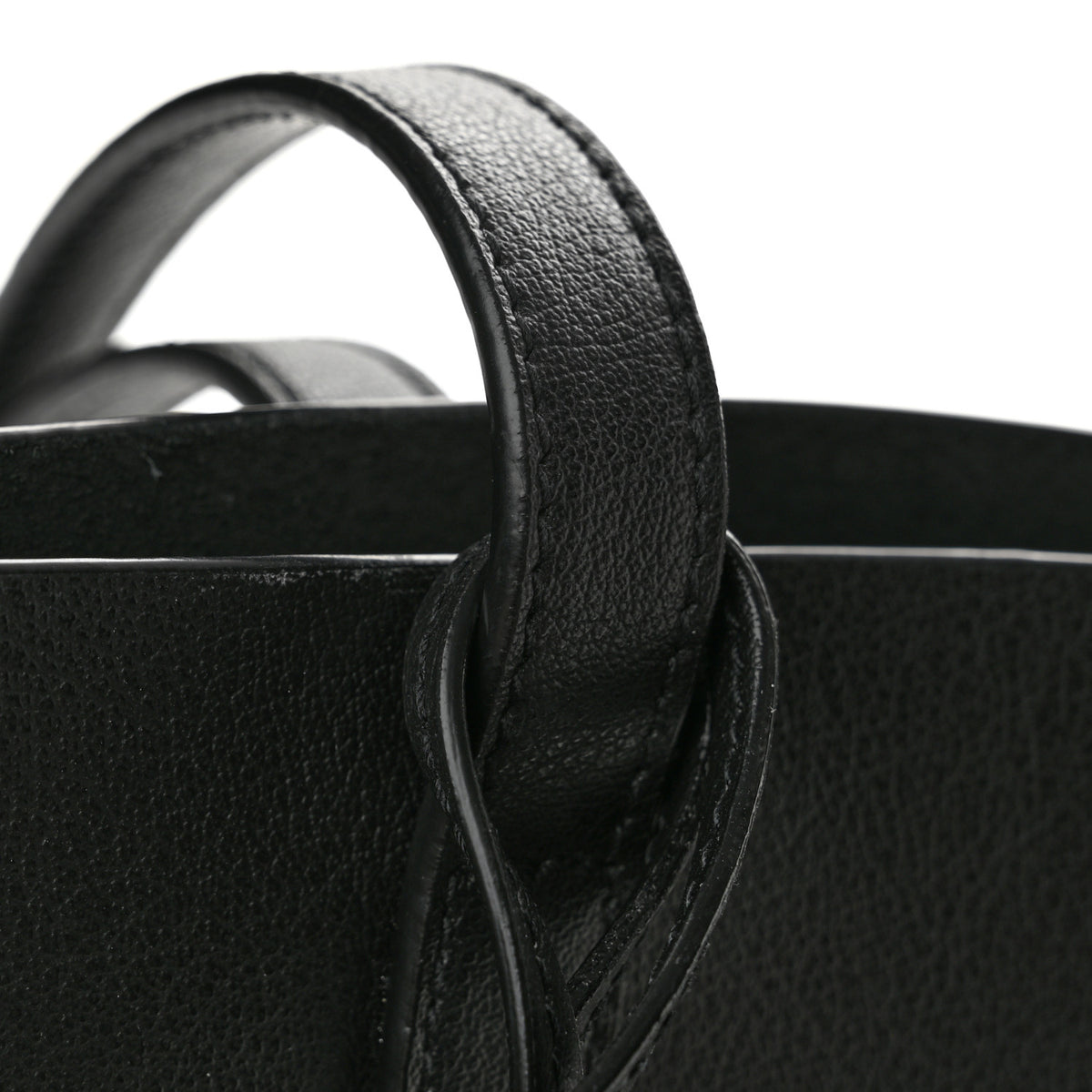 Calfskin Large Shopping Tote Black