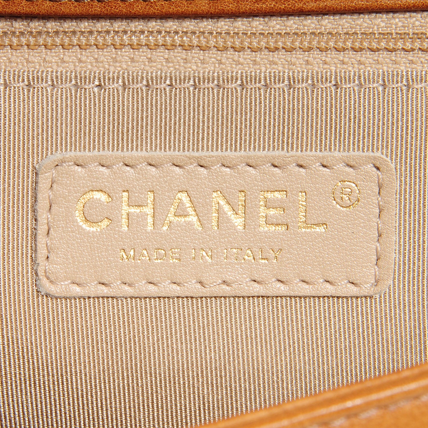 Chanel Washed Calfskin New Medium Boy Flap Light Brown 7 of 9