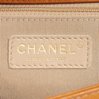 Chanel Washed Calfskin New Medium Boy Flap Light Brown 7 of 9