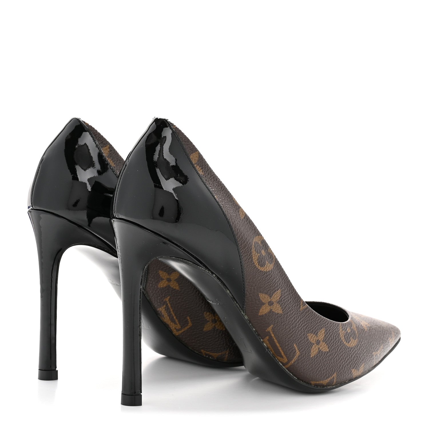 Louis Vuitton Monogram Cherie Pumps 37 Black 5 of 9