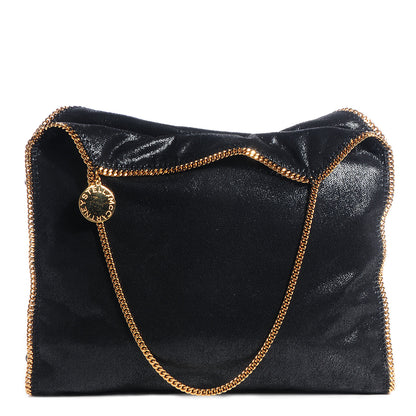Stella McCartney Faux Leather Shaggy Deer Big Falabella Tote Black 1 of 9